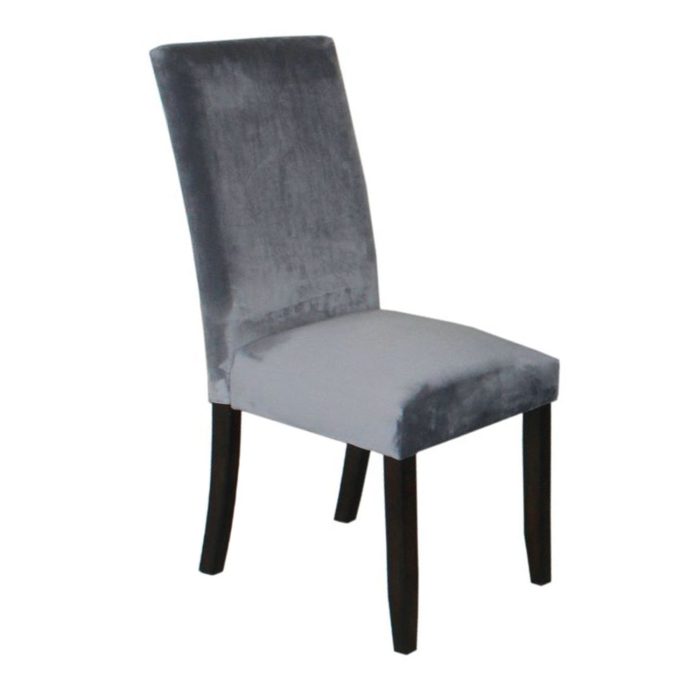 NAPOLI SIDE CHAIR, GRAY VELVET - Image 2