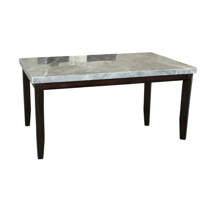 NAPOLI 64-INCH MARBLE TOP DINING TABLE - Image 4