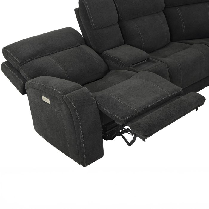 SEATTLE 3-PIECE DUAL-POWER RECLINING SECTIONAL W/DUAL WIRELESS-CHARGING CONSOLES - Image 12