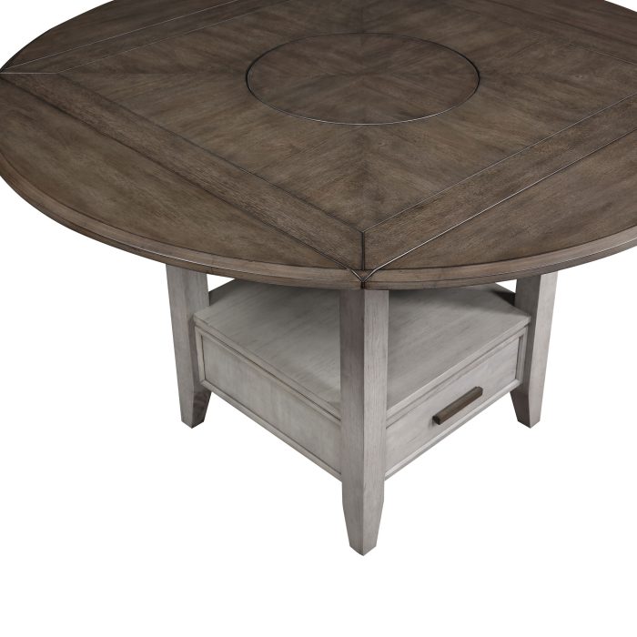 ABACUS 5-PIECE DROP-LEAF COUNTER HEIGHT DINING SET - Image 5