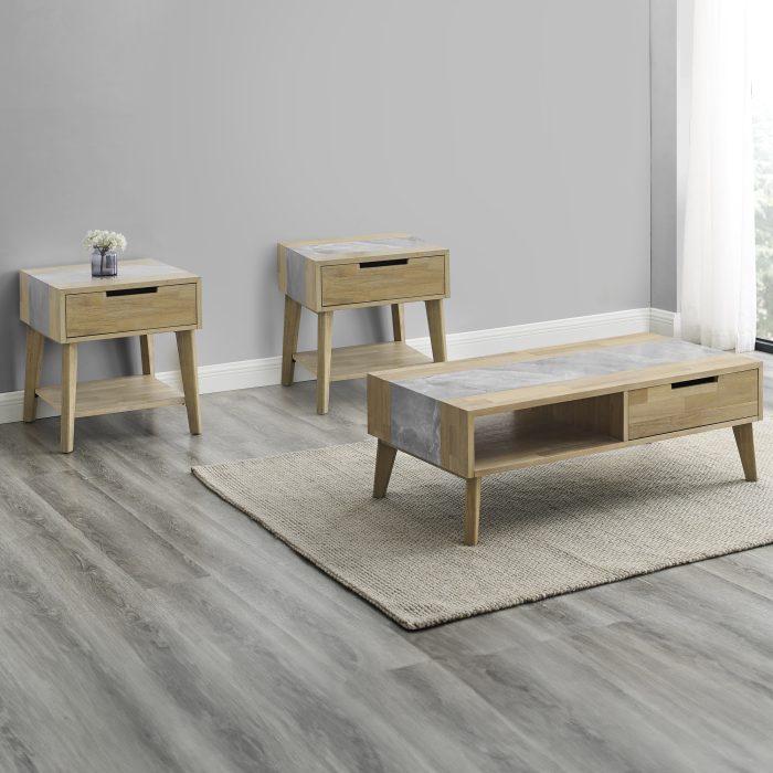 CALGARY SINTERED STONE INLAY COFFEE TABLE - Image 9