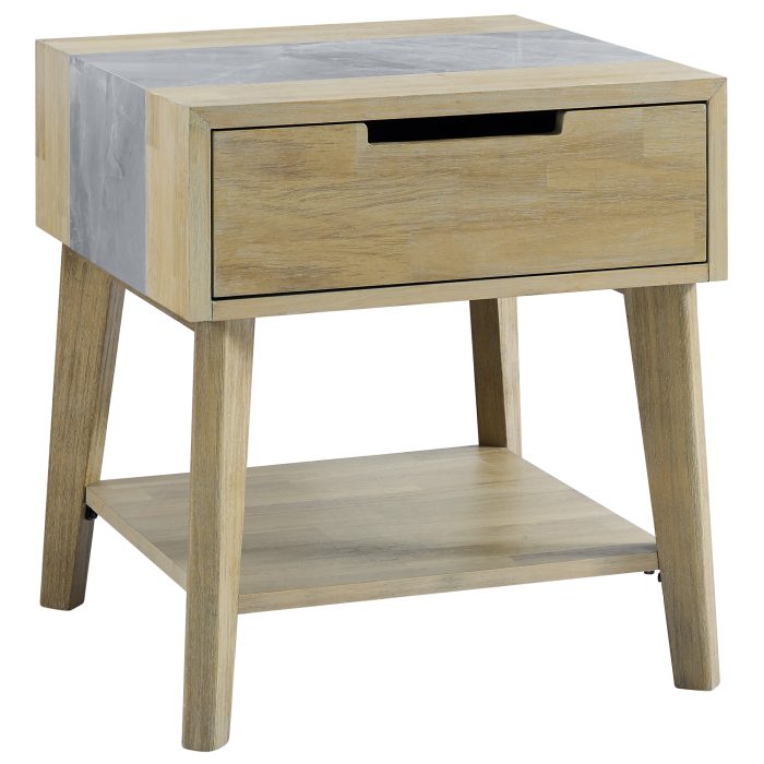CALGARY SINTERED STONE INLAY END TABLE - Image 3