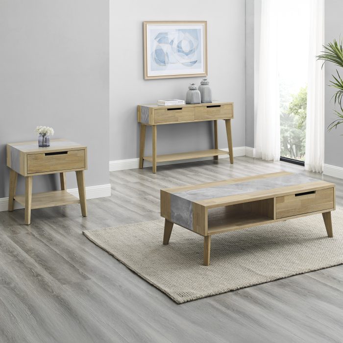 CALGARY SINTERED STONE INLAY SOFA TABLE - Image 9