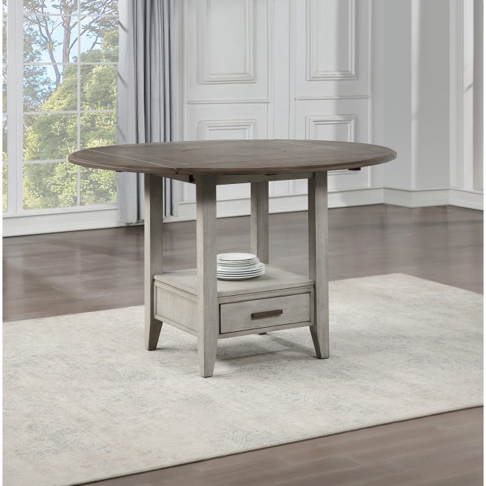 ABACUS 5-PIECE DROP-LEAF COUNTER HEIGHT DINING SET - Image 2