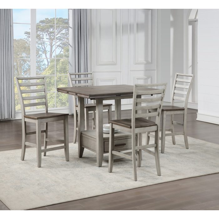 ABACUS DROP LEAF COUNTER TABLE - Image 9
