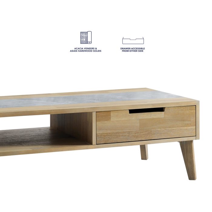CALGARY SINTERED STONE INLAY COFFEE TABLE - Image 7