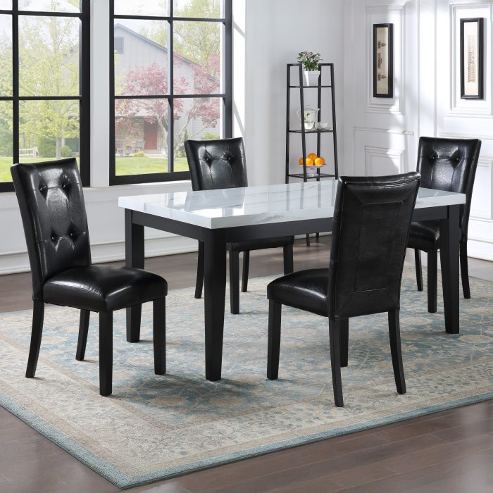 STERLING 5 PIECE FAUX-MARBLE TOP DINING