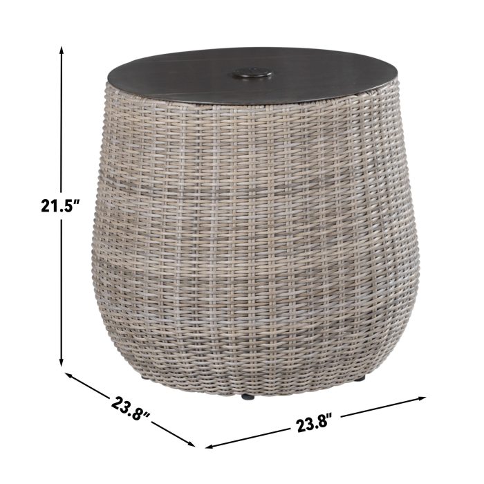 ADELINE PATIO 3-PACK (ROUND SIDE TABLE & 2 SWIVEL CHAIRS) - Image 6