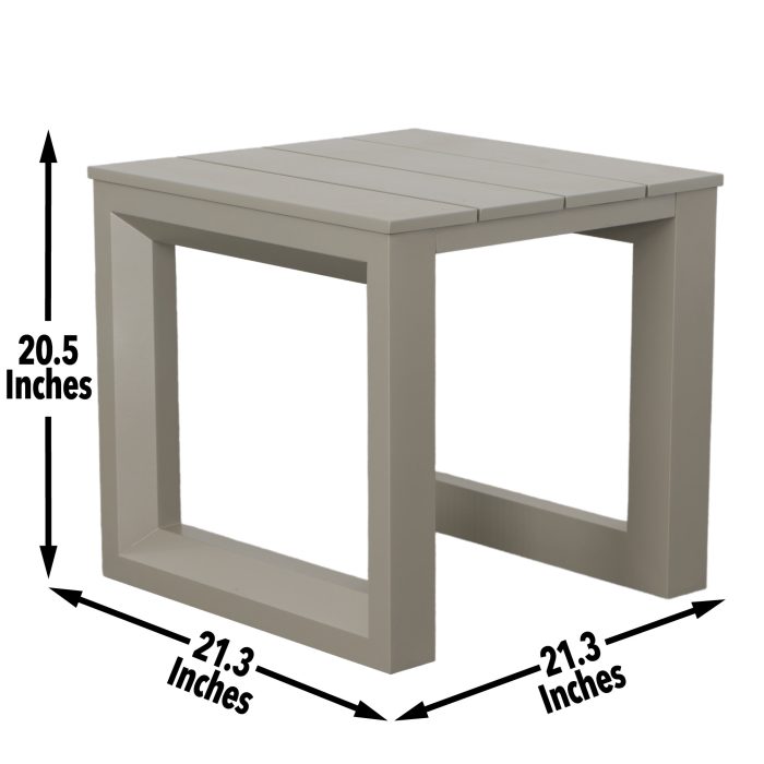 DALILAH PATIO SQUARE END TABLE - Image 7