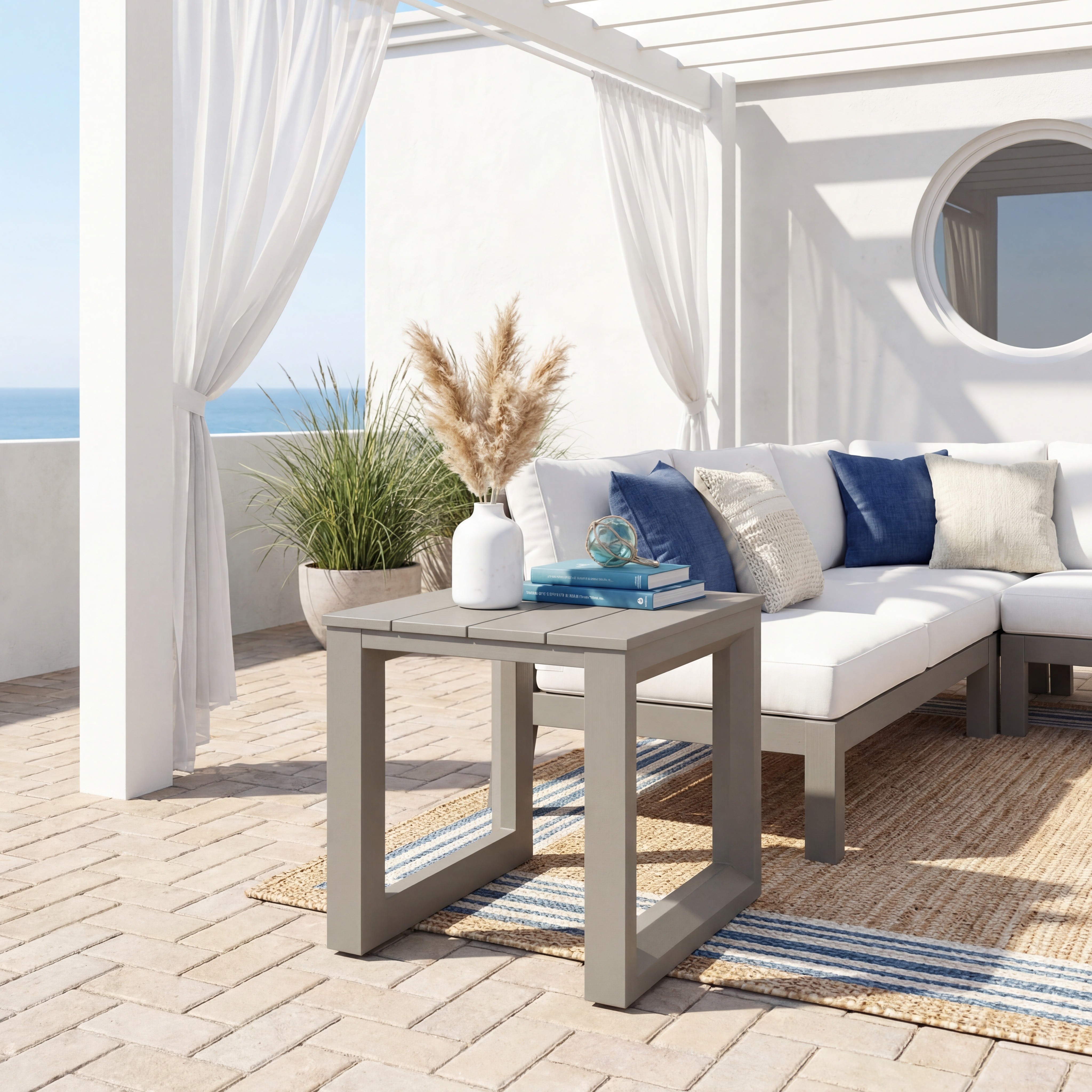 DALILAH PATIO SQUARE END TABLE