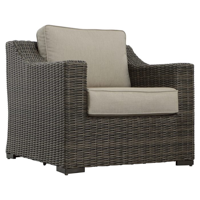 JONES LOUNGE CHAIR WITH HALF-ROUND RESIN WICKER - Image 4