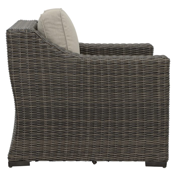 JONES LOUNGE CHAIR WITH HALF-ROUND RESIN WICKER - Image 5