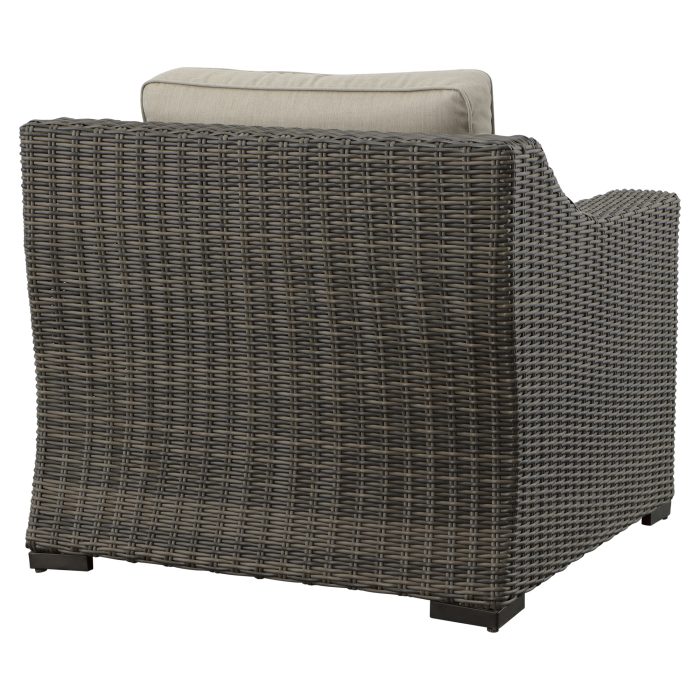 JONES LOUNGE CHAIR WITH HALF-ROUND RESIN WICKER - Image 7