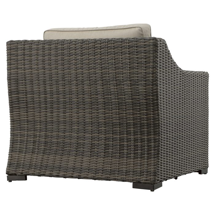JONES LOUNGE CHAIR WITH HALF-ROUND RESIN WICKER - Image 15