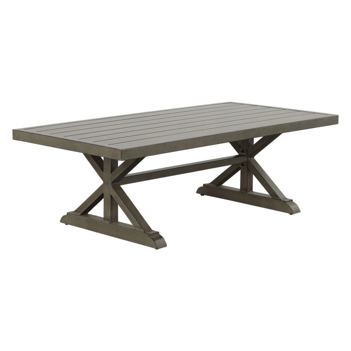 JONES ALUMINUM COFFEE TABLE
