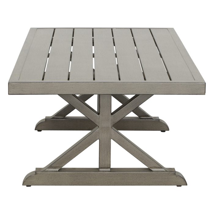 JONES ALUMINUM COFFEE TABLE - Image 4