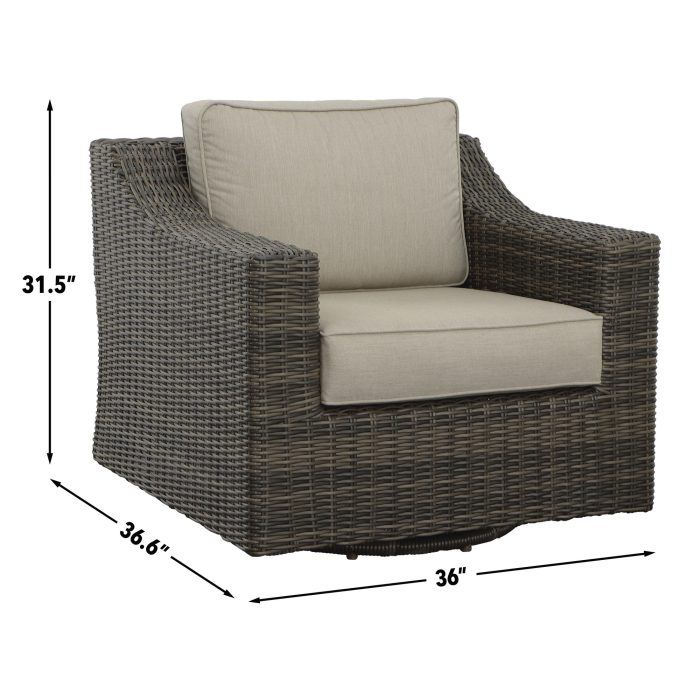 JONES OUTDOOR SWIVEL LOUNGE CHAIR - Image 8