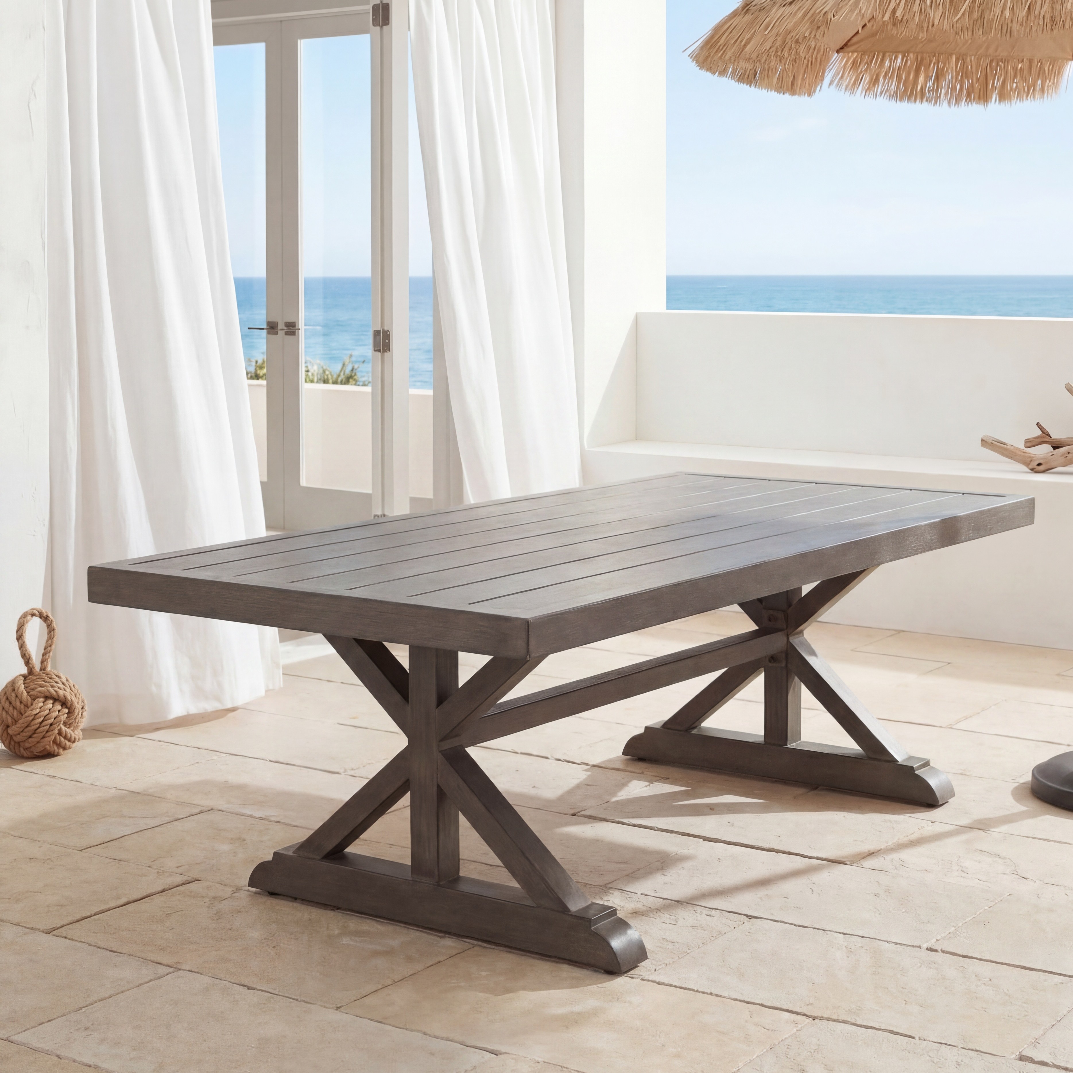 JONES ALUMINUM COFFEE TABLE