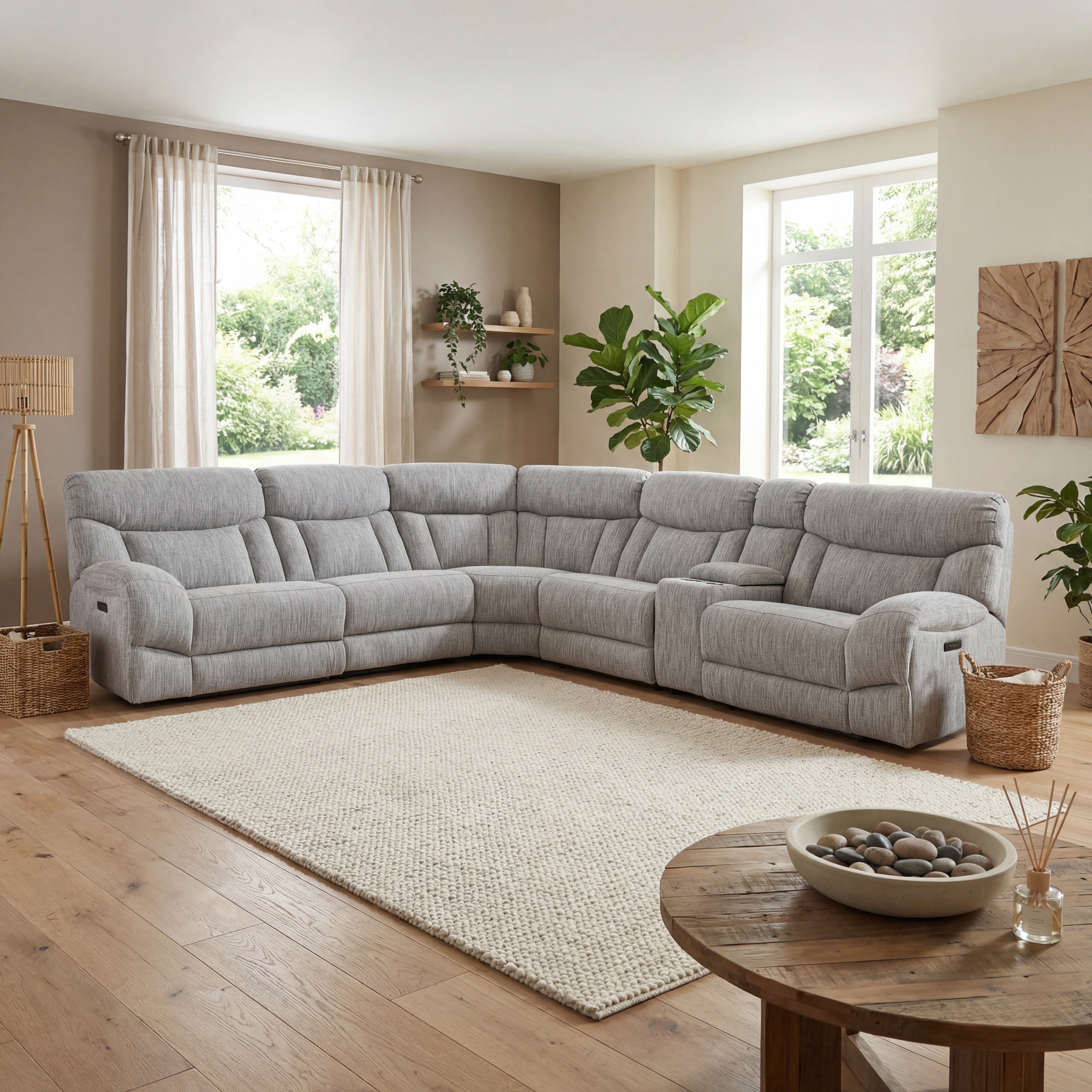 PARK CITY 6-PIECE DUAL-POWER SECTIONAL