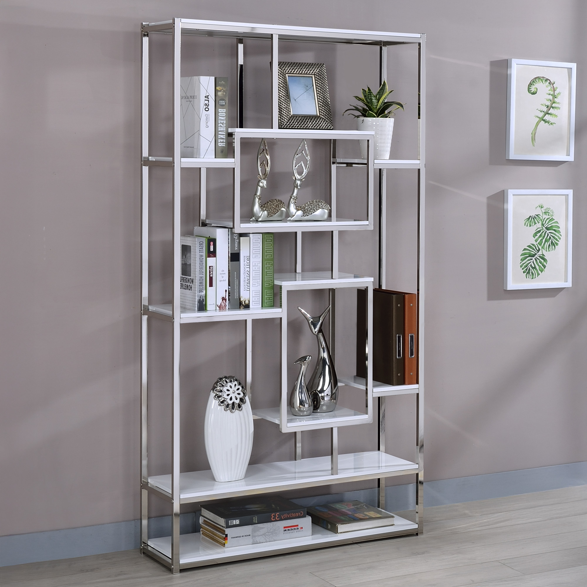 ALIZE BOOKSHELF, WHITE