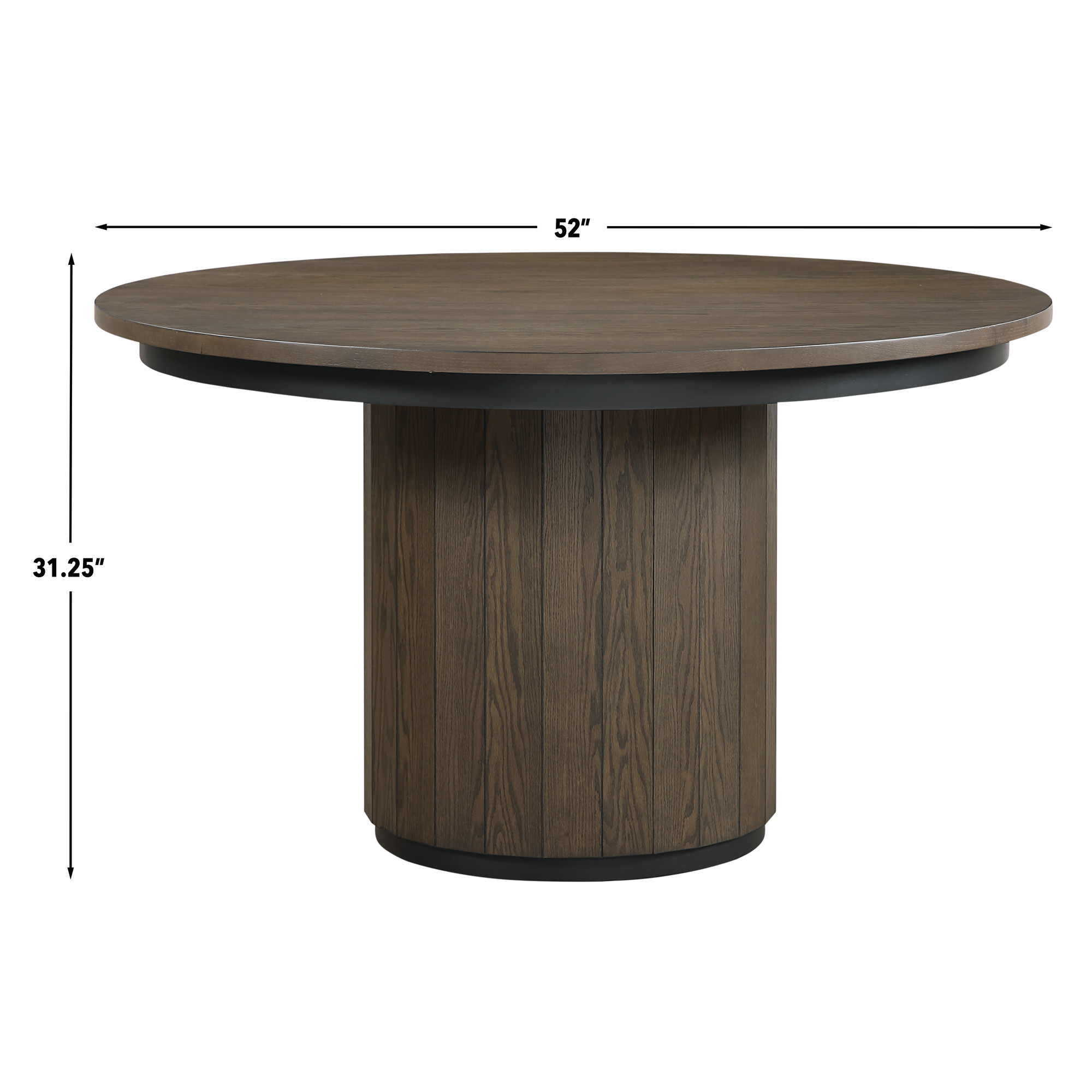 BURLINGTON 5-PIECE 52" ROUND DINING SET - Image 9