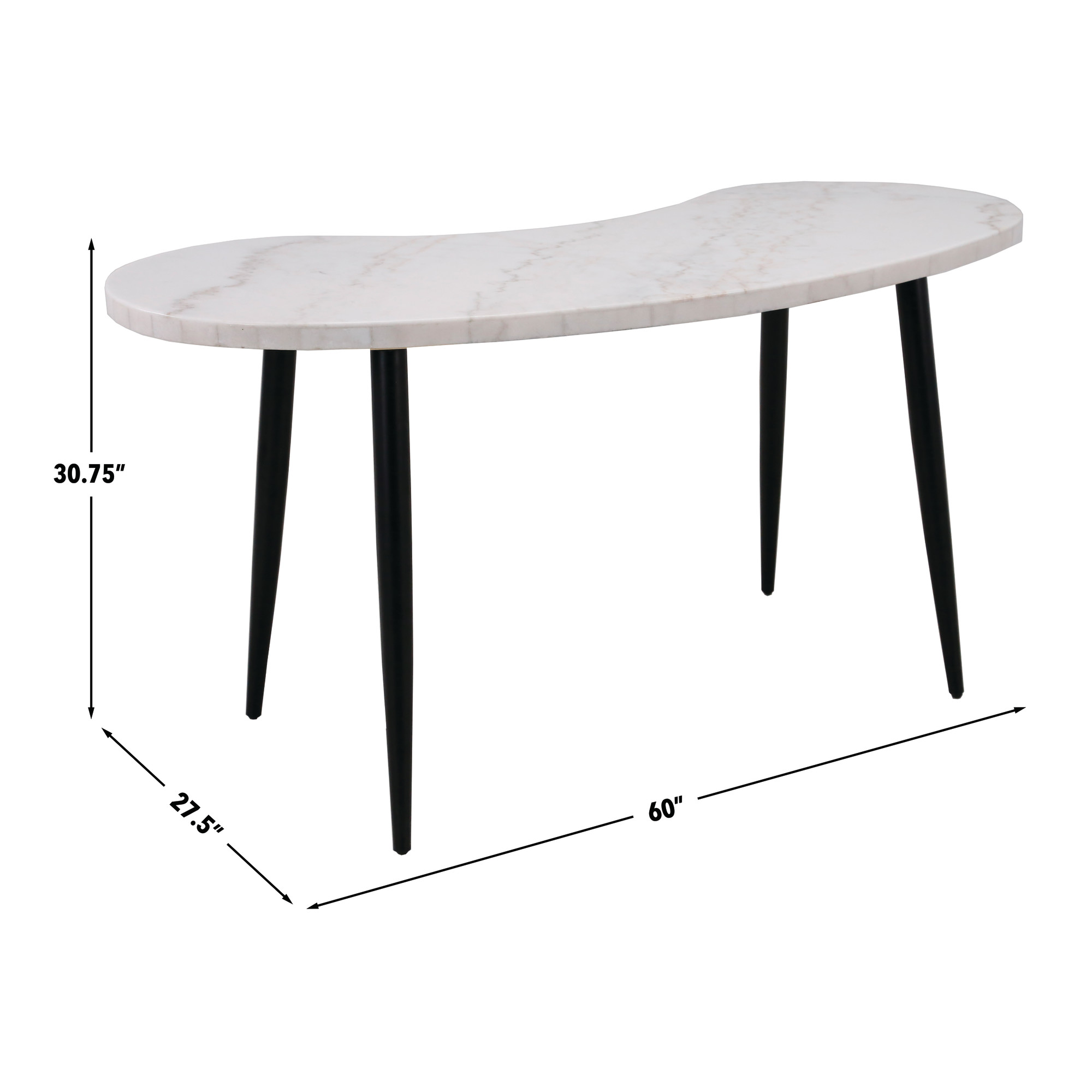 KINSLEY 2-PIECE MARBLE TOP DESK SET - Image 15