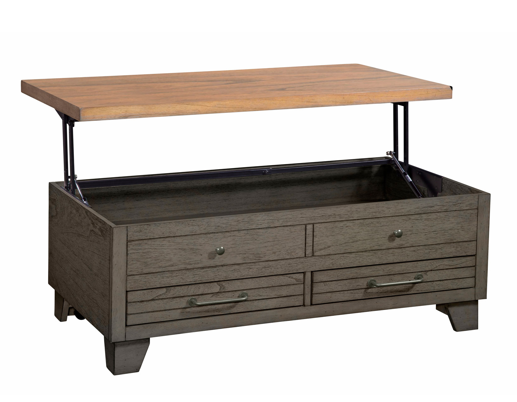 Bear Creek Lift-Top Cocktail Table, Brown - Image 3