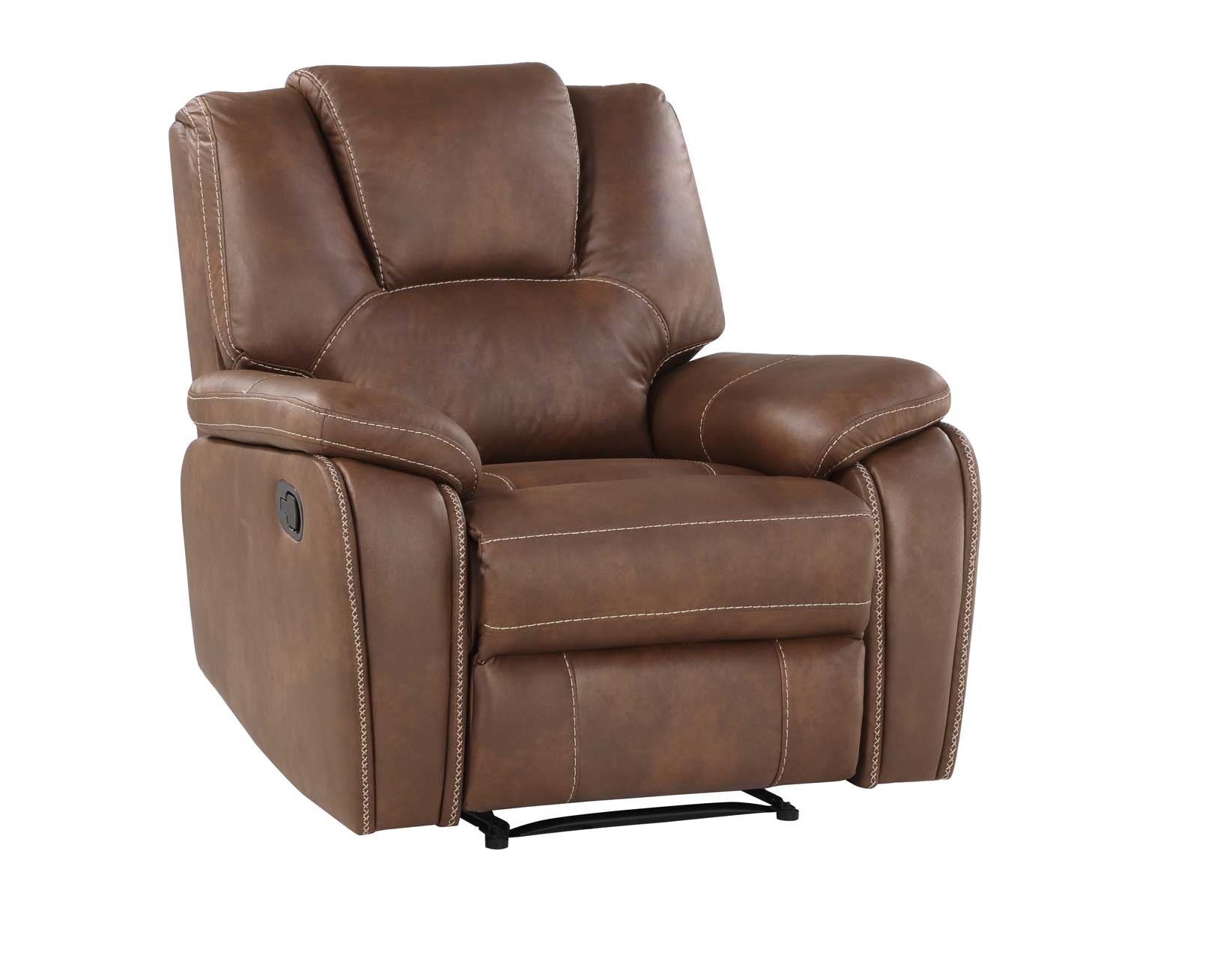 KATRINE MANUAL RECLINER, BROWN - Image 3