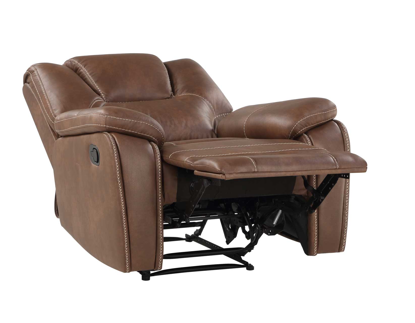 KATRINE MANUAL RECLINER, BROWN - Image 4