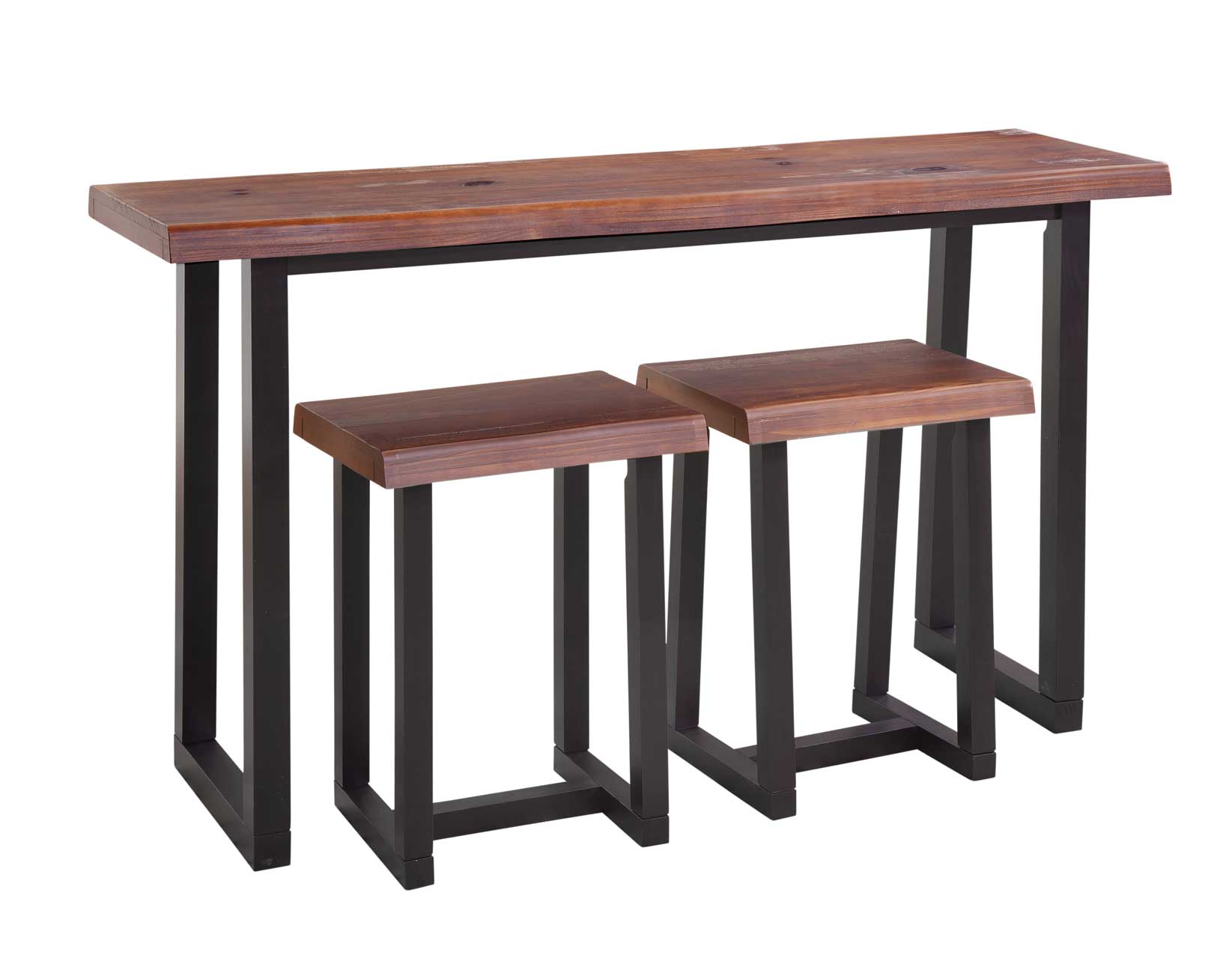 JENNINGS 3-PIECE COUNTER DINING SET<BR>(BAR & 2 COUNTER STOOLS) - Image 5