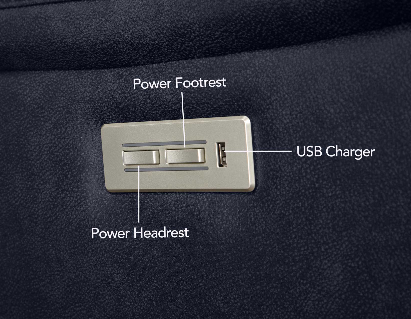 VALENCIA DUAL-POWER LEATHERETTE RECLINING CONSOLE LOVESEAT, OCEAN BLUE - Image 11