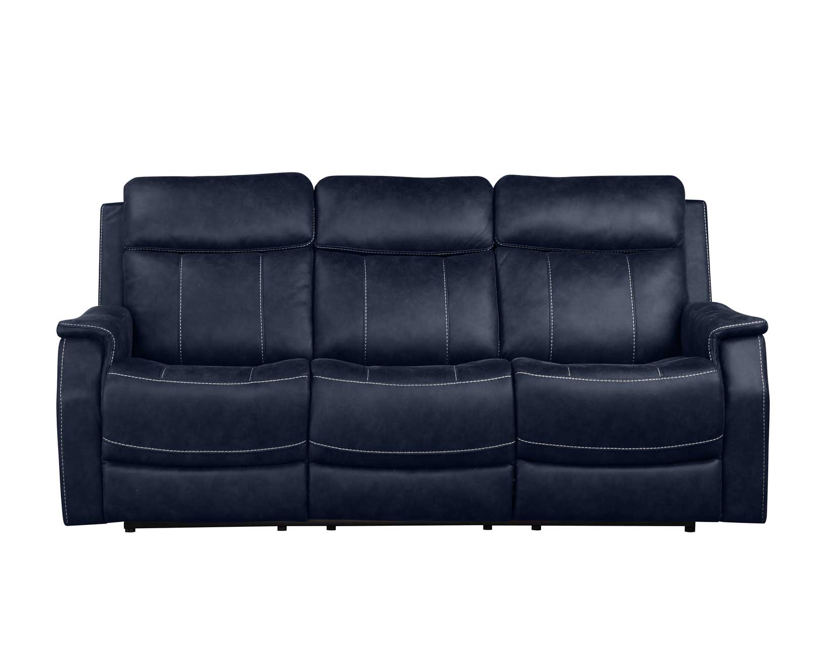 VALENCIA 3-PIECE DUAL-POWER OCEAN BLUE RECLINING SET<BR>(SOFA, LOVESEAT & CHAIR) - Image 10