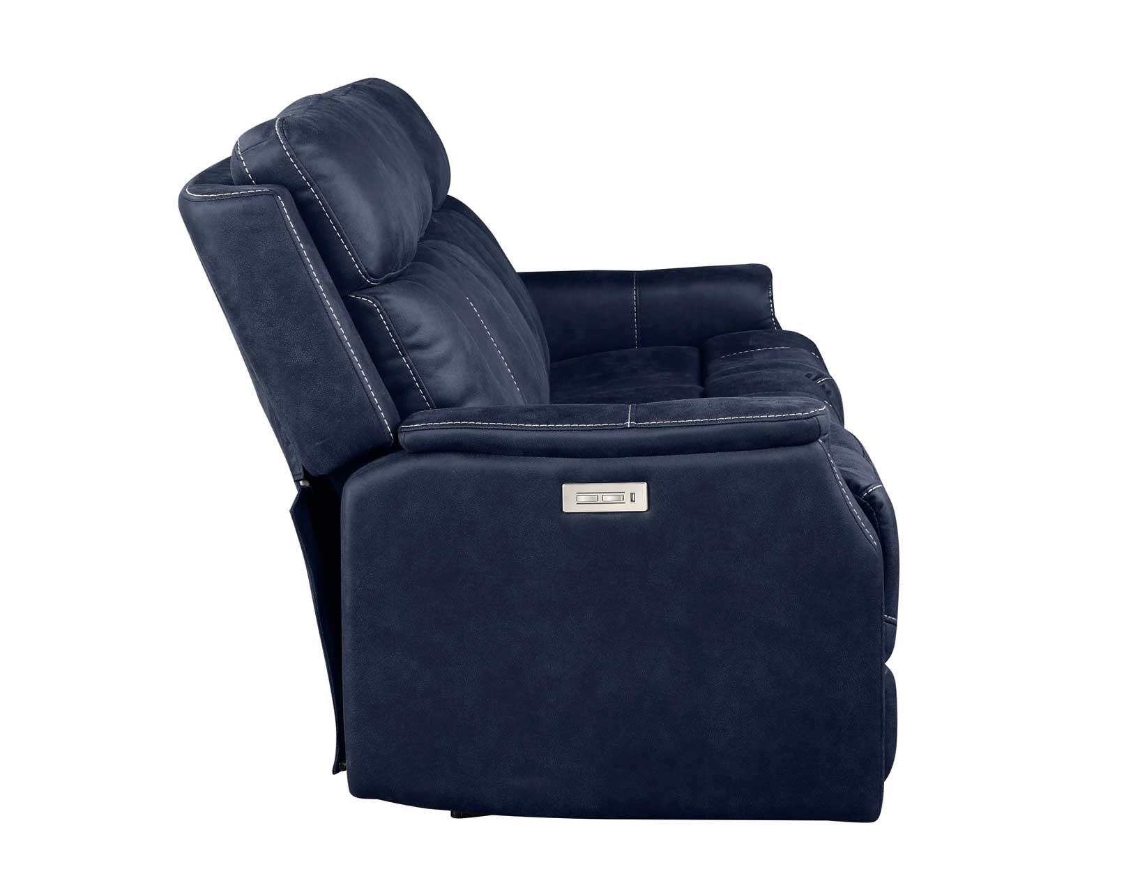 VALENCIA 3-PIECE DUAL-POWER OCEAN BLUE RECLINING SET<BR>(SOFA, LOVESEAT & CHAIR) - Image 14