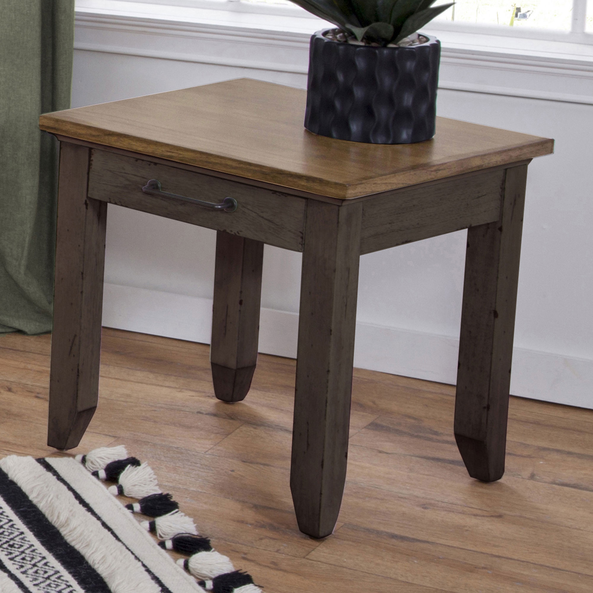BEAR CREEK BROWN END TABLE