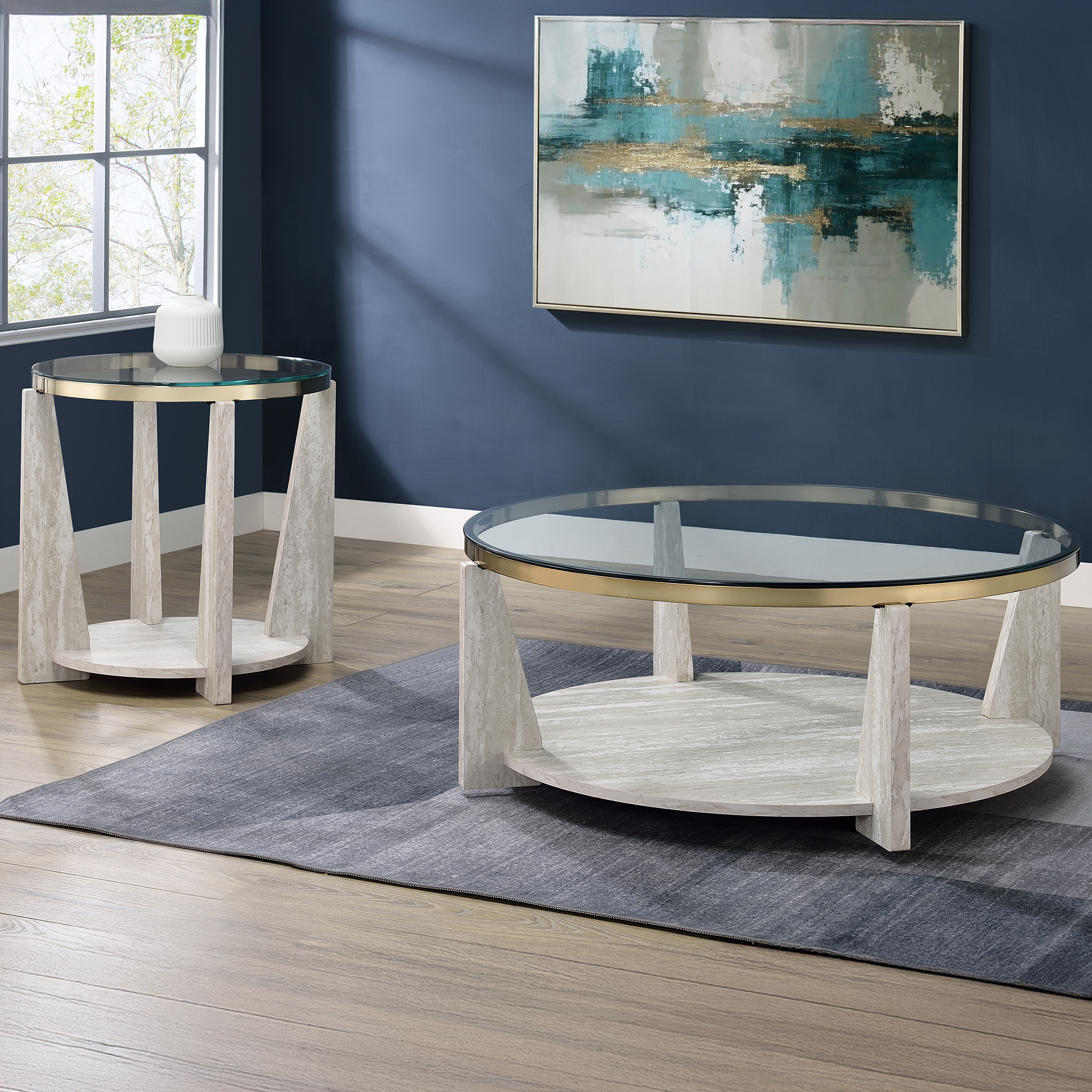 WANDA 2-PIECE SET (1 COCKTAIL & 1 END TABLE)