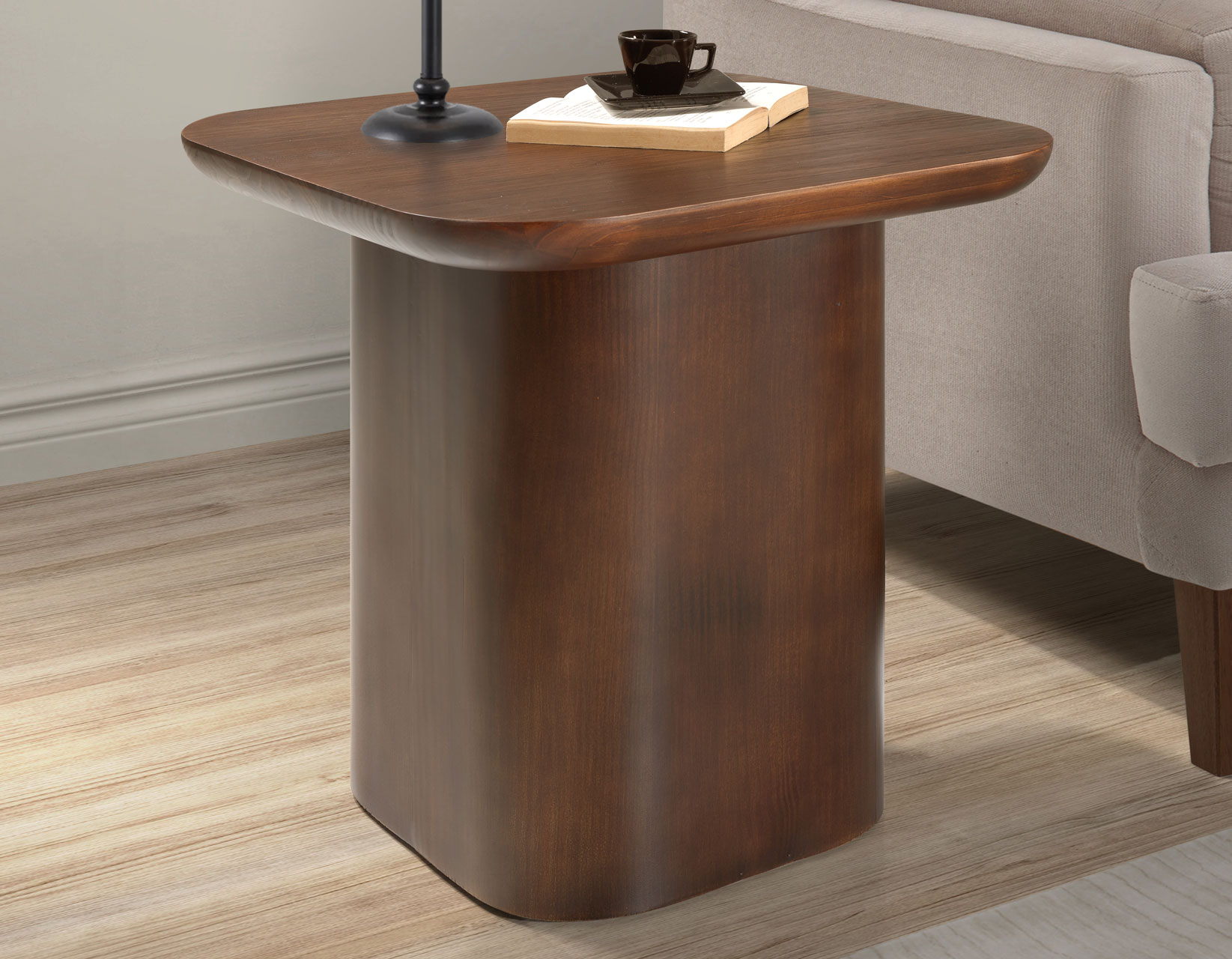 HUNTER SOLID WOOD 3-PIECE TABLE SET - Image 3