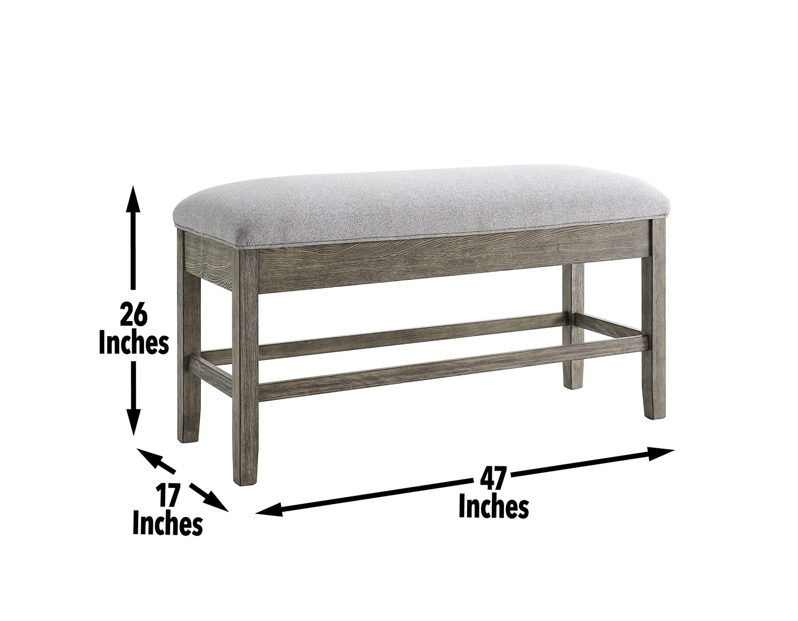 GRAYSON STORAGE COUNTER BENCH - Image 6