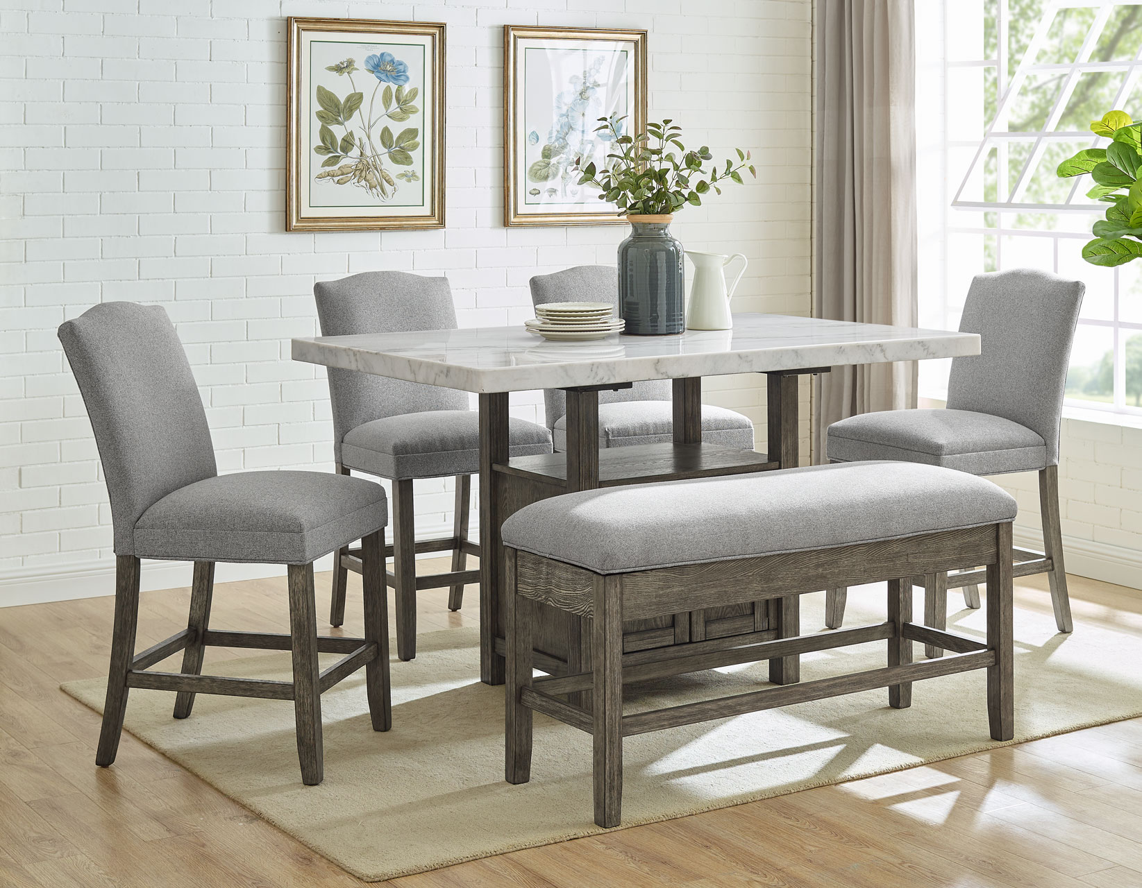 GRAYSON STORAGE COUNTER BENCH - Image 5