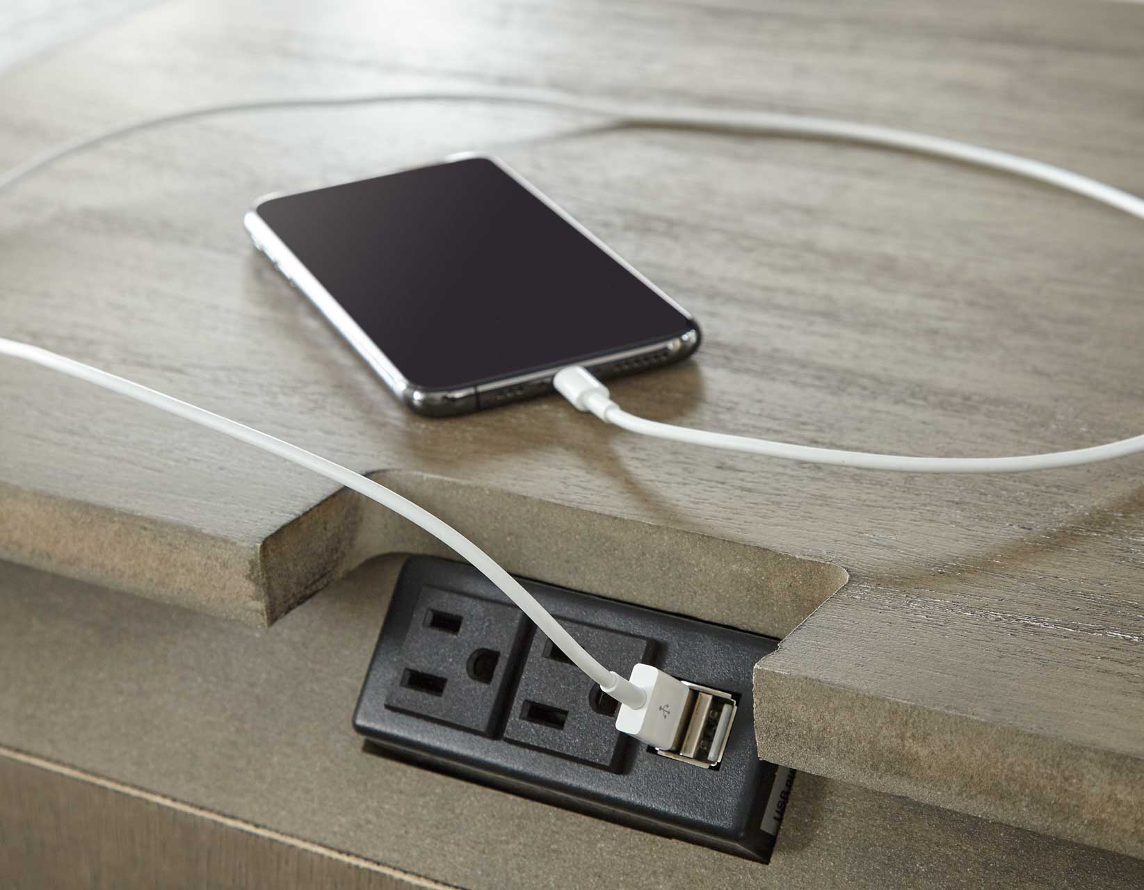 Highland Park Nightstand, Waxed Driftwood - Image 3