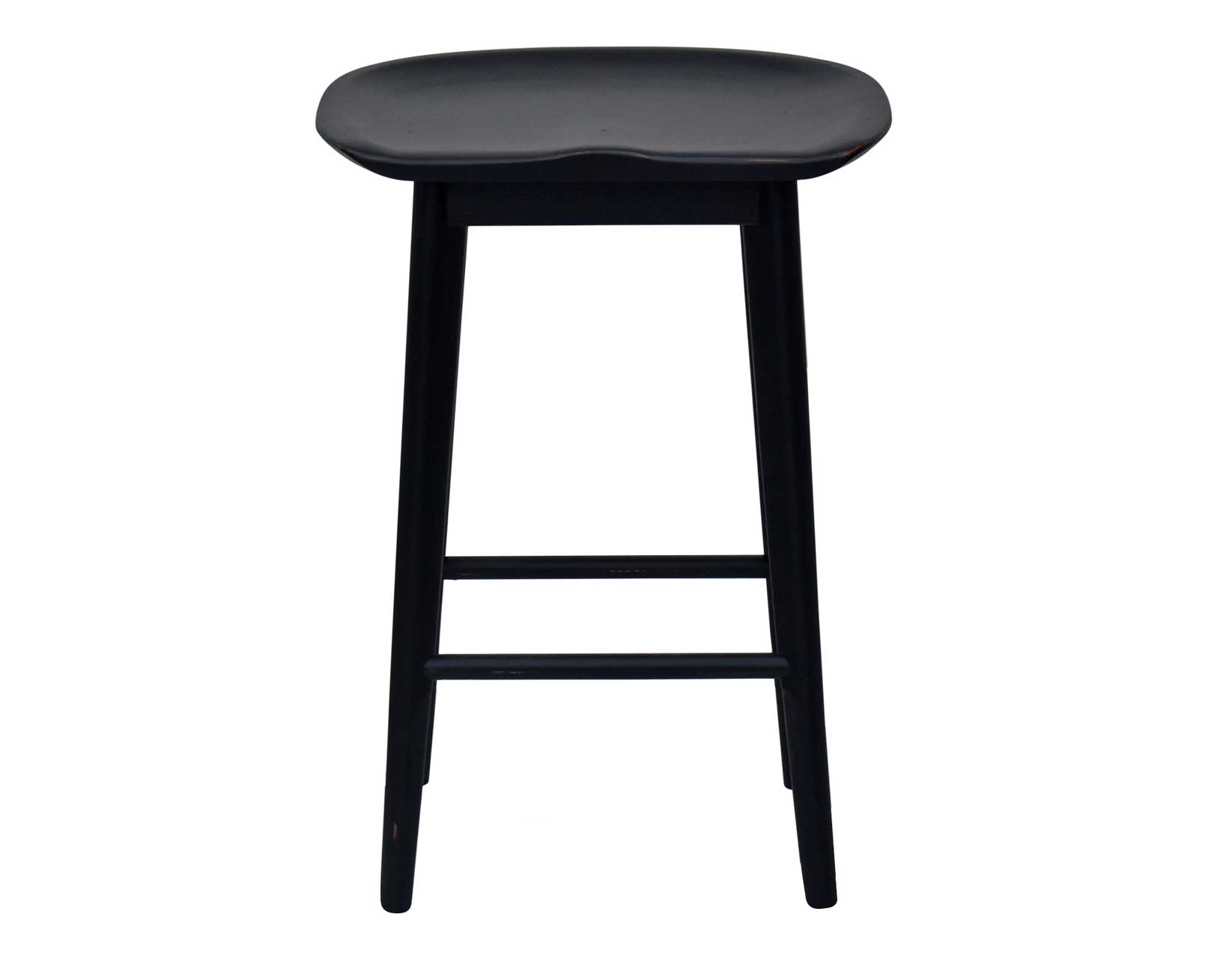 Hilton 24" Backless Counter Stool, Black - Image 2