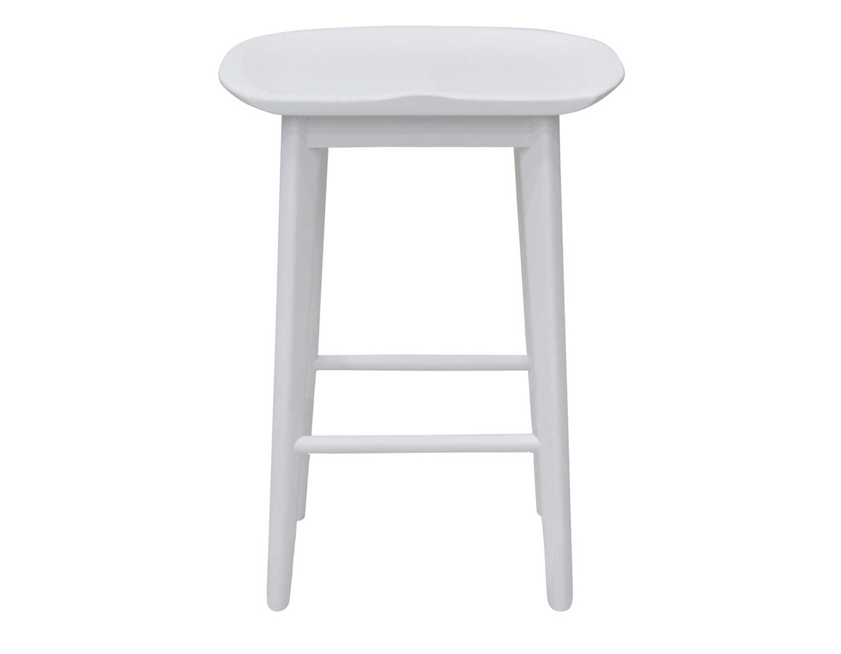 Hilton 24" Backless Counter Stool, White - Image 2