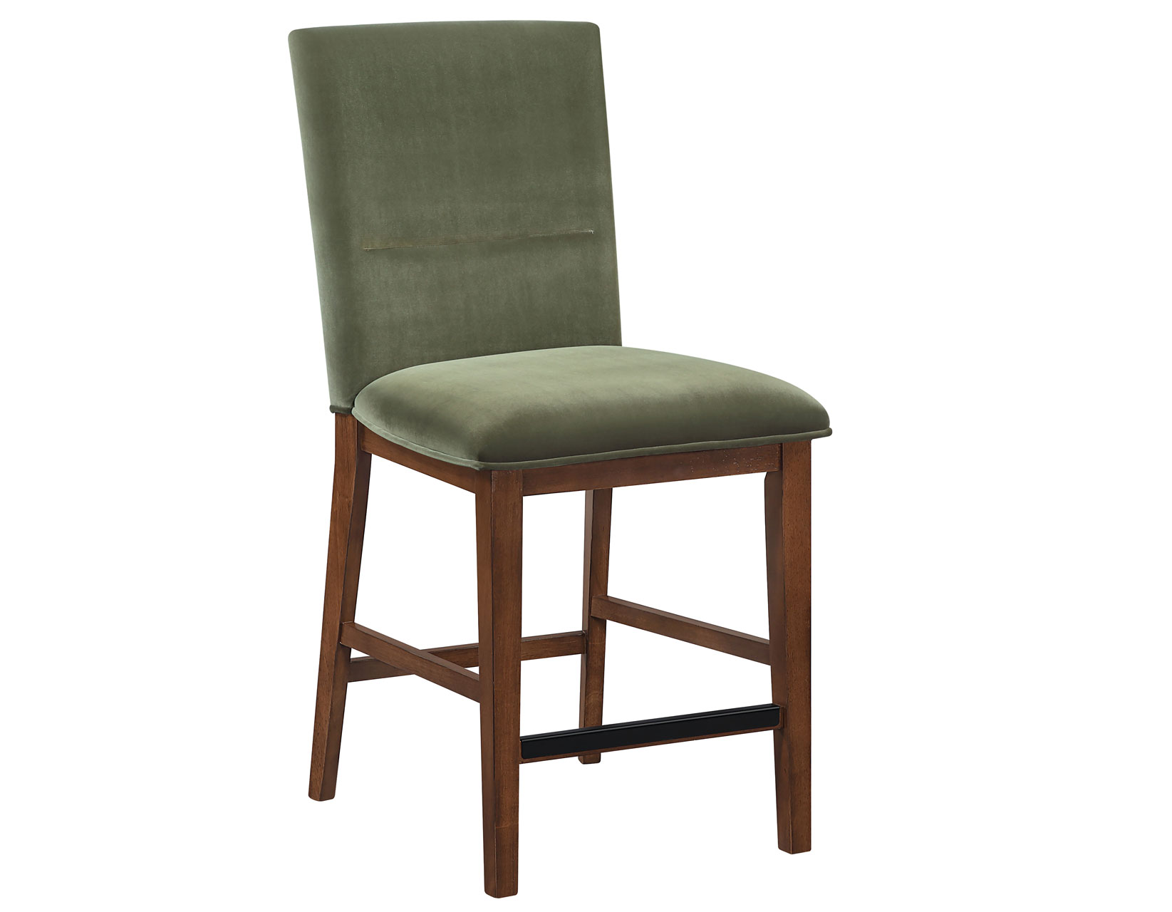 ZEN 24" COUNTER CHAIR, GREEN VELVET - Image 3