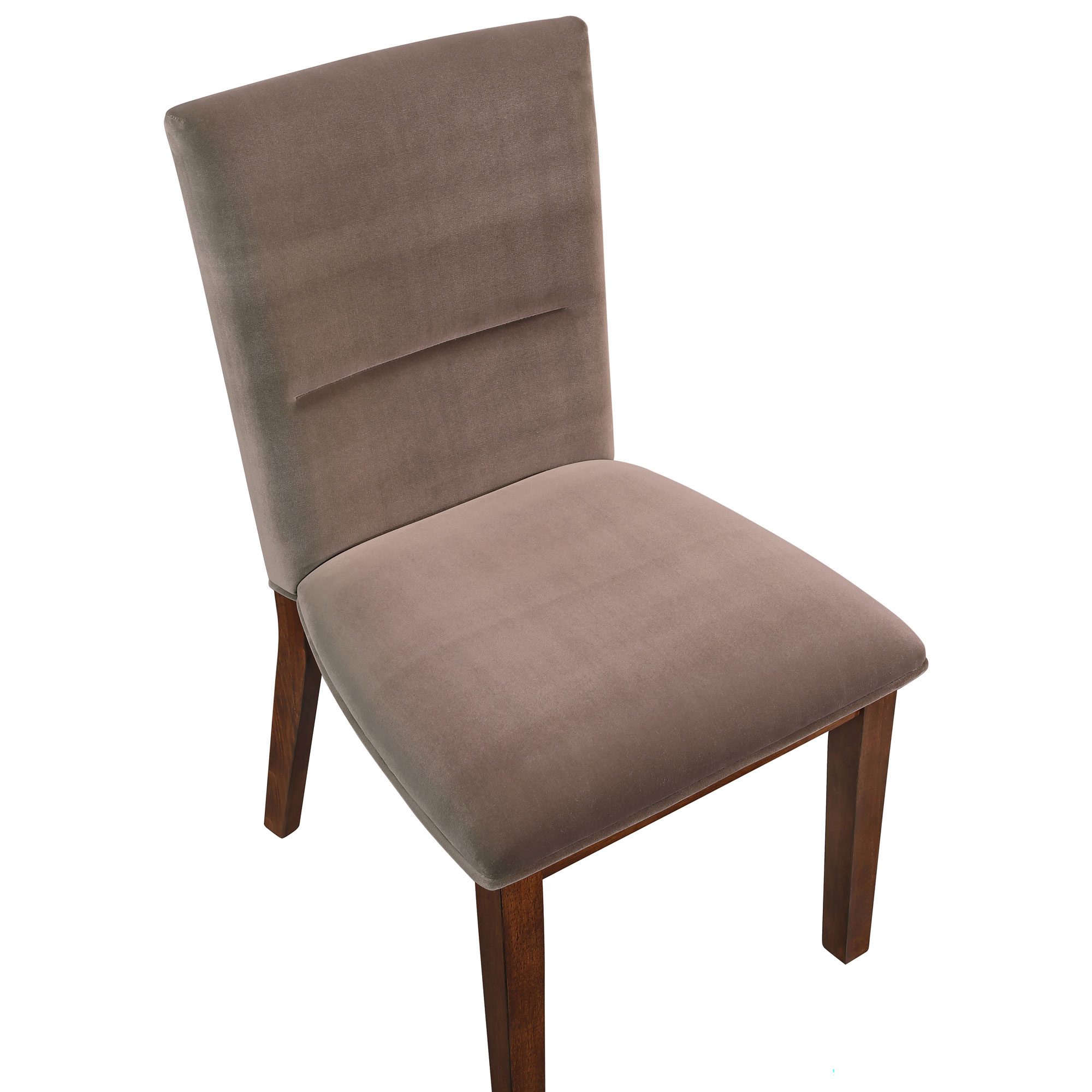 ZEN SIDE CHAIR, BROWN VELVET - Image 8