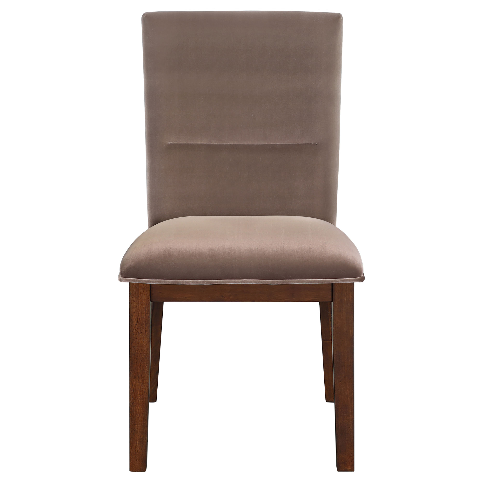 ZEN SIDE CHAIR, BROWN VELVET - Image 6
