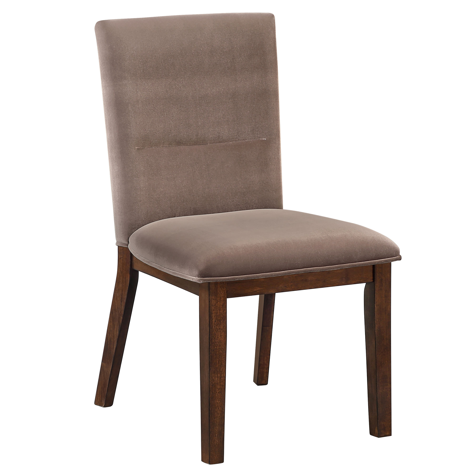 ZEN SIDE CHAIR, BROWN VELVET - Image 4