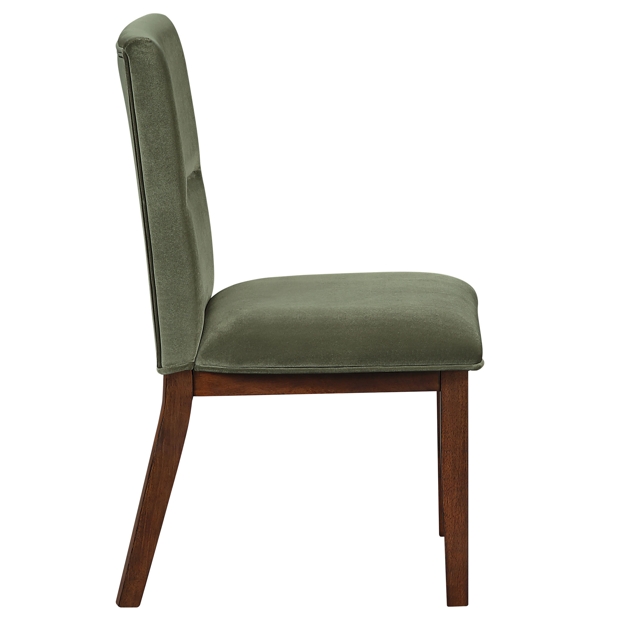 ZEN SIDE CHAIR, GREEN VELVET - Image 3