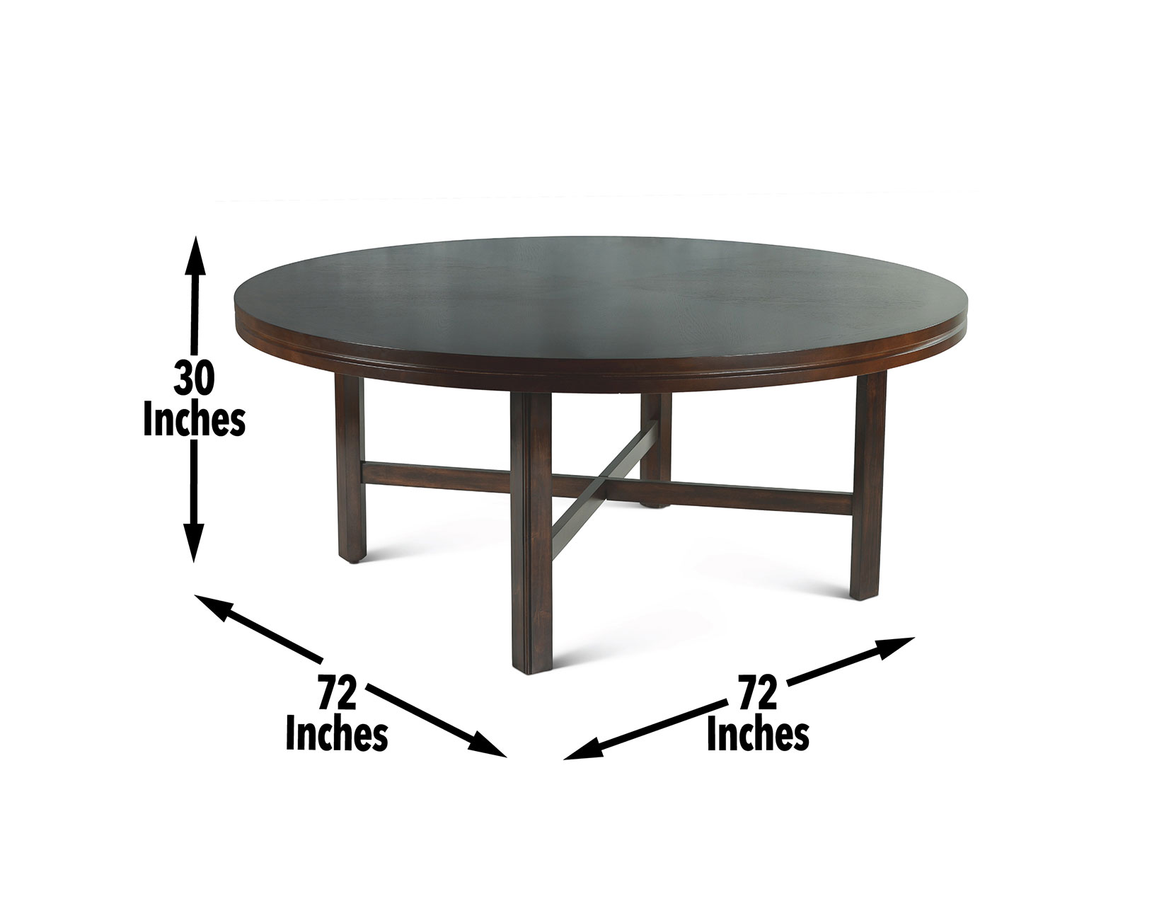 HARTFORD 72-INCH ROUND DINING TABLE - Image 9