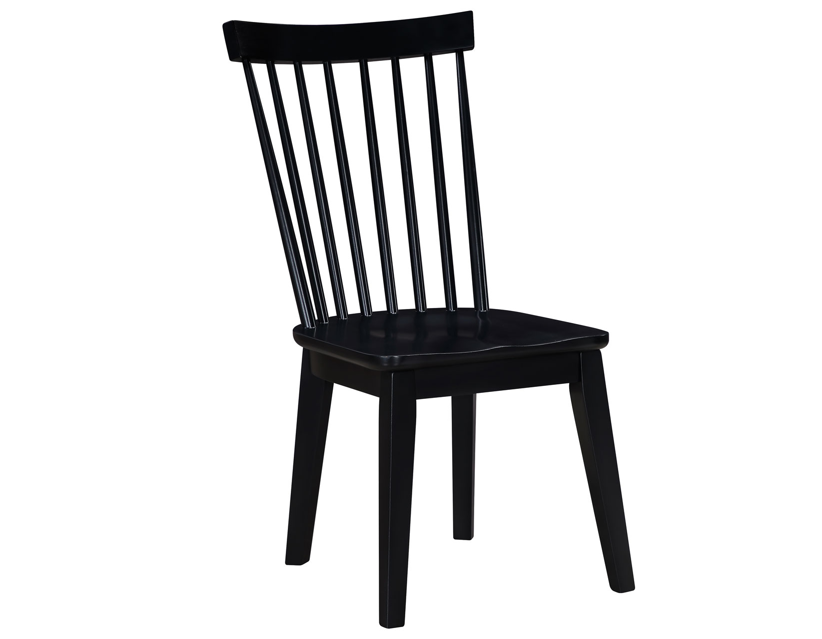 VAUGHN BLACK MODERN WINDSOR SIDE CHAIR - Image 6