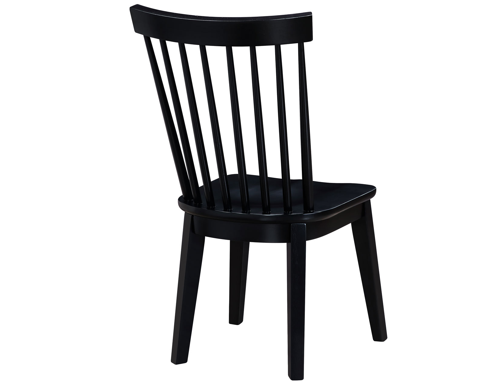 VAUGHN BLACK MODERN WINDSOR SIDE CHAIR - Image 4