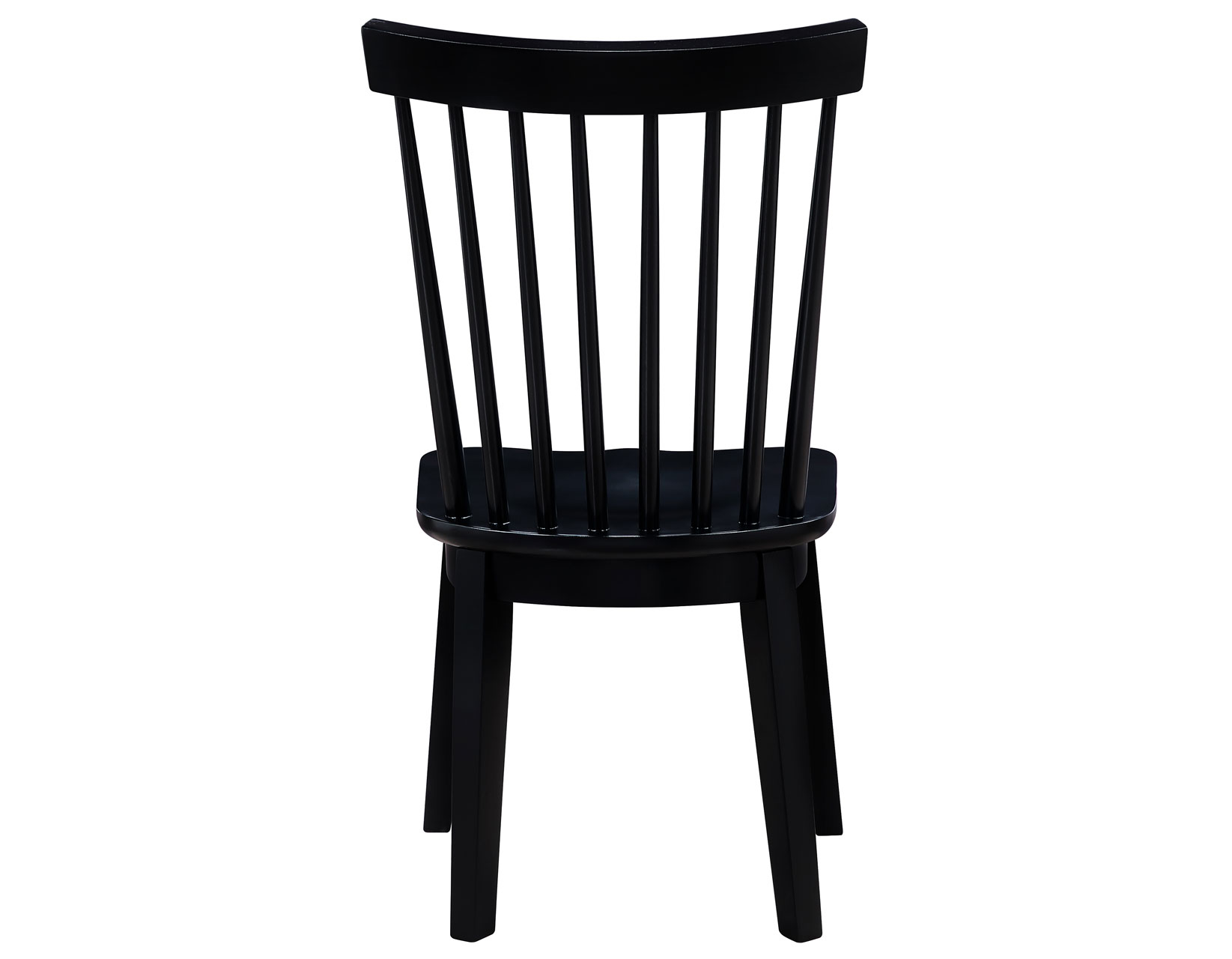 VAUGHN BLACK MODERN WINDSOR SIDE CHAIR - Image 3